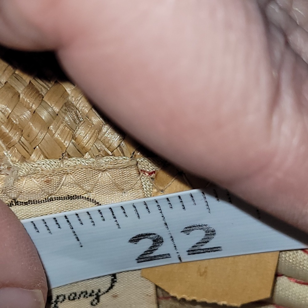 Longhorn‎ Head Huggers Straw Hat Mens M Cowboy Western Feather Rodeo Rancher - Picture 12 of 13